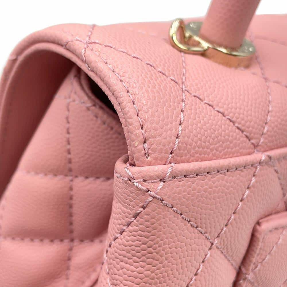 シャネル ハンドバッグ マトラッセ ココマーク ココハンドル キャビアスキン A92990 CHANEL 2wayショルダーバッグ