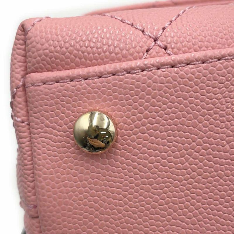 シャネル ハンドバッグ マトラッセ ココマーク ココハンドル キャビアスキン A92990 CHANEL 2wayショルダーバッグ