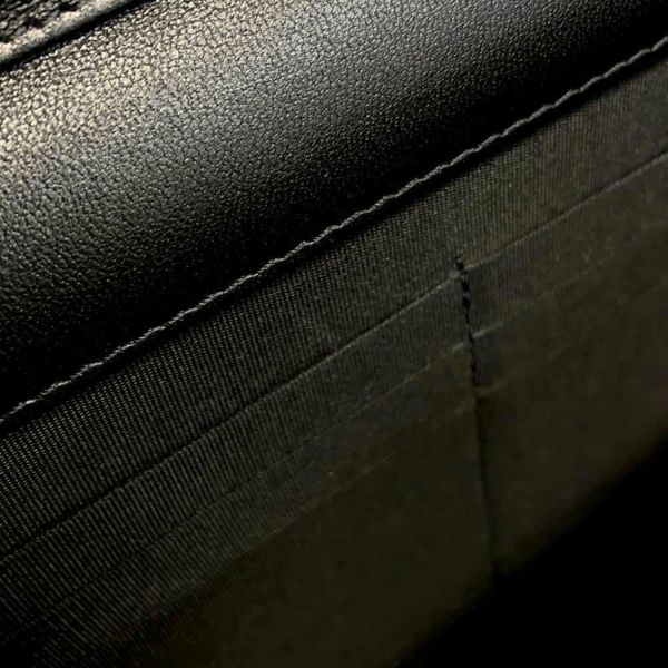 シャネル チェーンウォレット ココマーク フェイクパール カーフレザー CHANEL 黒 財布