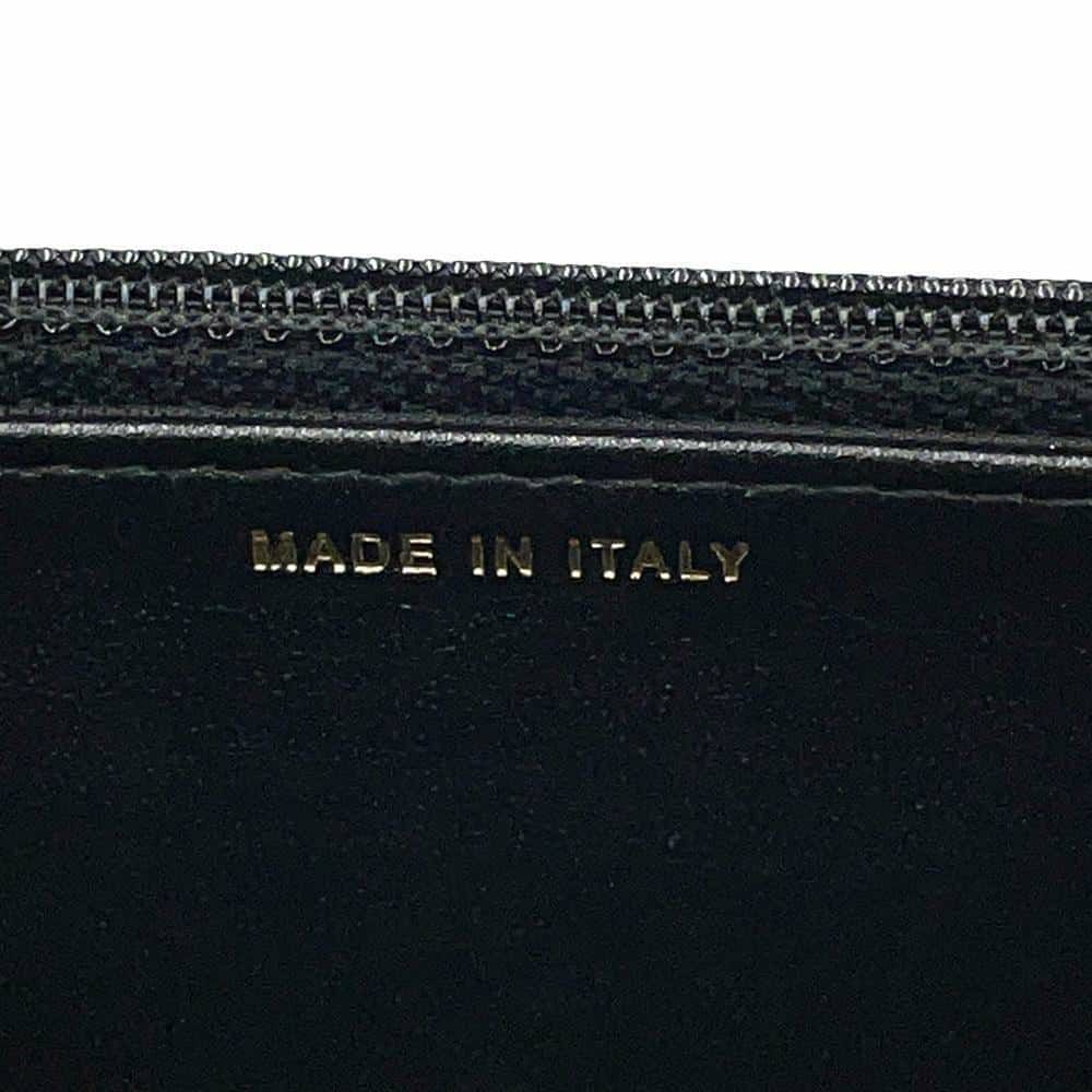 シャネル チェーンウォレット ココマーク フェイクパール カーフレザー CHANEL 黒 財布