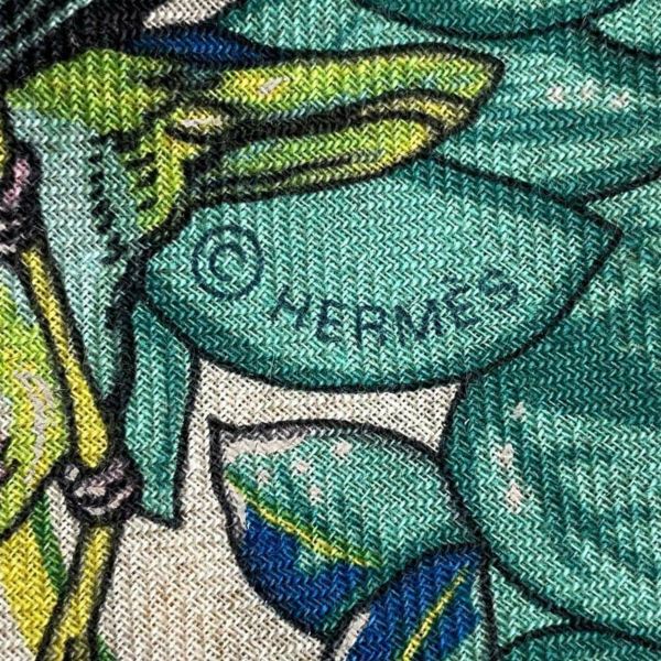 エルメス ストール トライアングル ジェアン ジャングル・ラブ HERMES カシミヤ シルク 2024春夏