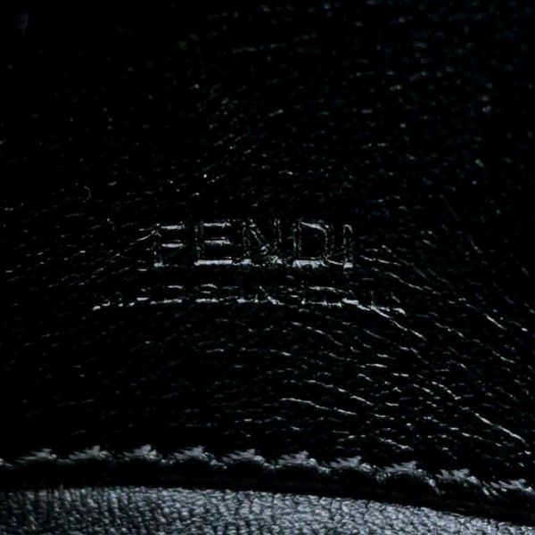 フェンディ バッグチャーム ナノ バゲット ファー 7AR844 FENDI 2wayチェーンショルダーバッグ 黒