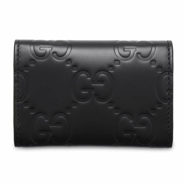 グッチ カードケース GG レザー 772792 GUCCI 財布 パスケース 名刺入れ 黒