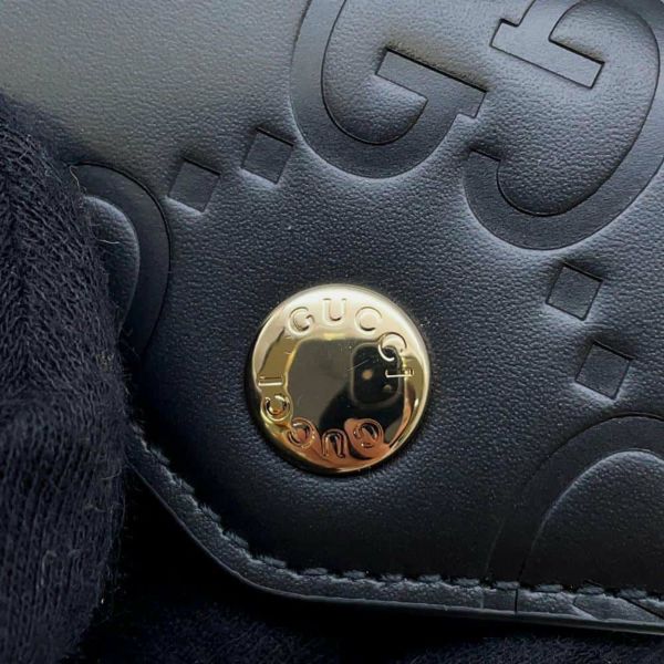 グッチ カードケース GG レザー 772792 GUCCI 財布 パスケース 名刺入れ 黒