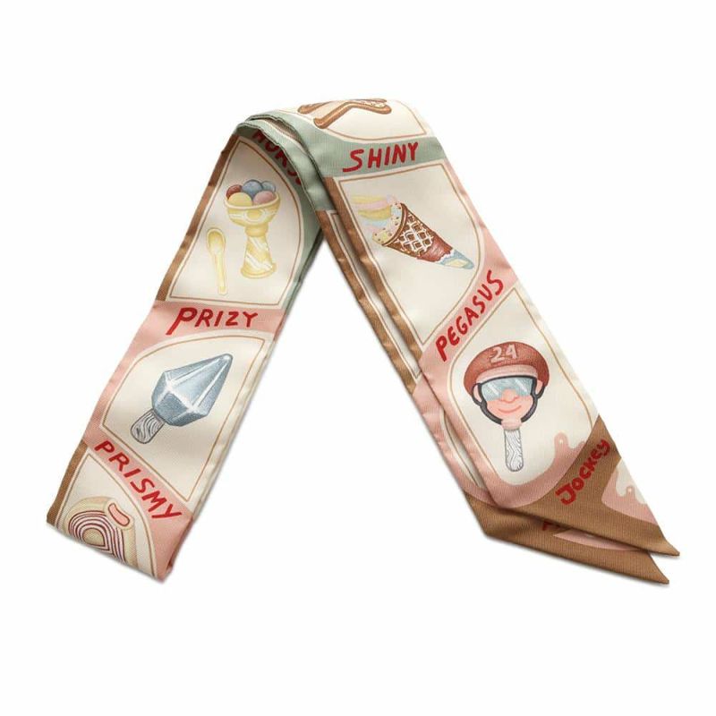 エルメス スカーフ ツイリー ファニー・アイスクリーム Funny Ice Cream HERMES 2024春夏