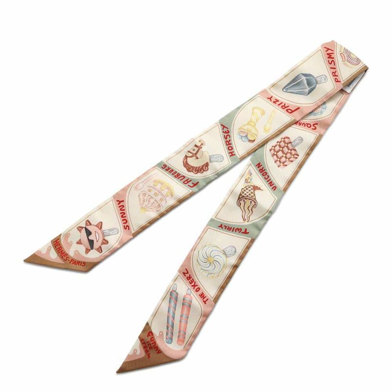 エルメス スカーフ ツイリー ファニー・アイスクリーム Funny Ice Cream HERMES 2024春夏