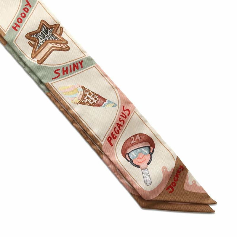 エルメス スカーフ ツイリー ファニー・アイスクリーム Funny Ice Cream HERMES 2024春夏