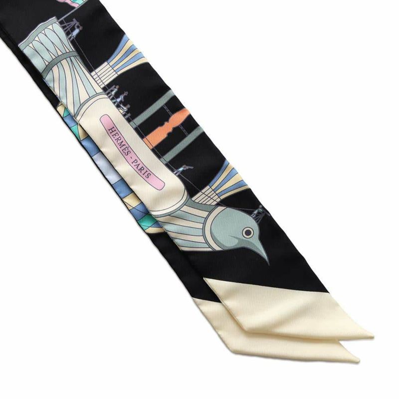 エルメス スカーフ ツイリー 大空の狂気 Les Folies Du Ciel シルクツイル 2022年春夏