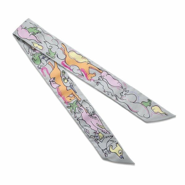 エルメス スカーフ ツイリー 千と一のウサギ Mille et Un Lapins HERMES シルクツイル 2023秋冬