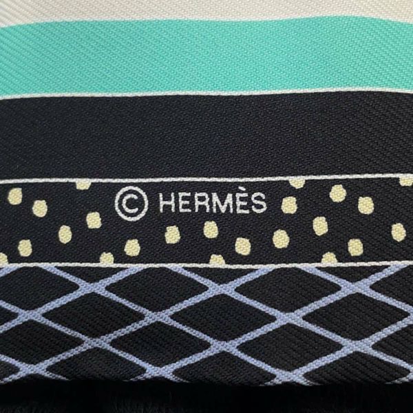 エルメス スカーフ ツイリー グラン・テアトル・ヌーヴォー Grand Theatre Nouveau HERMES シルク 2022年春夏 黒