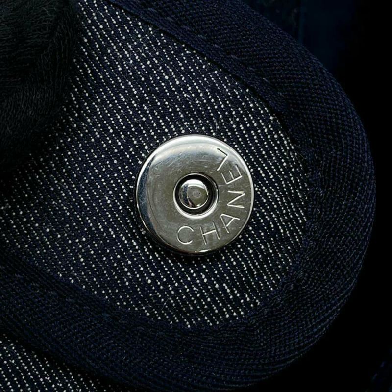 シャネル トートバッグ ドーヴィル ミディアム キャンバス スパンコール A67001 CHANEL チェーントート