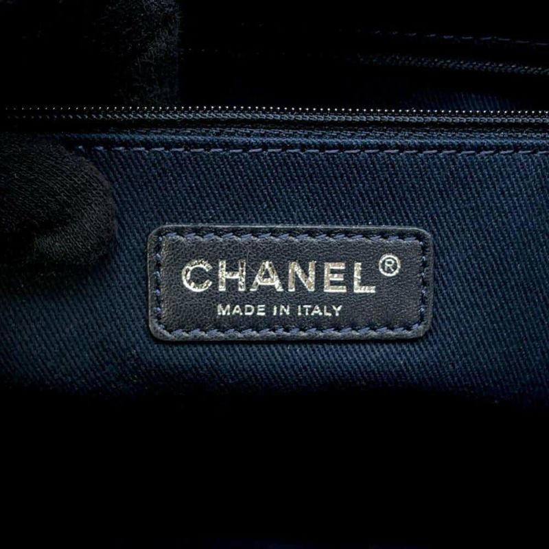 シャネル トートバッグ ドーヴィル ミディアム キャンバス スパンコール A67001 CHANEL チェーントート