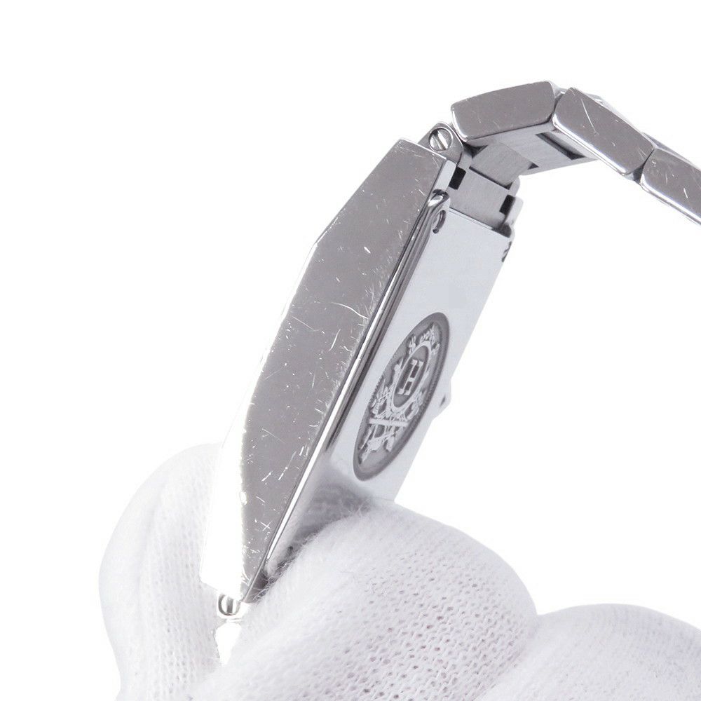 エルメス タンデム TA1.230 タンデム ダイヤベゼル HERMES 腕時計 シルバー文字盤 クォーツ