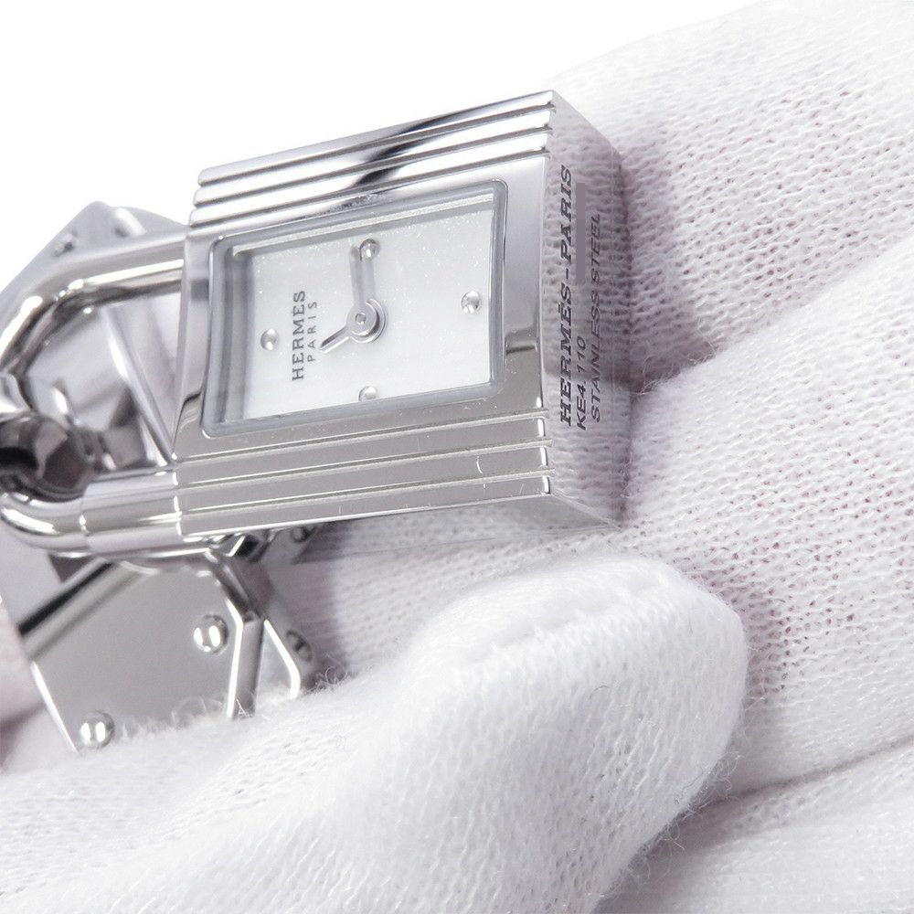 エルメス ケリーウォッチ KE4.110 HERMES 腕時計 スパークリングホワイトラッカー文字盤