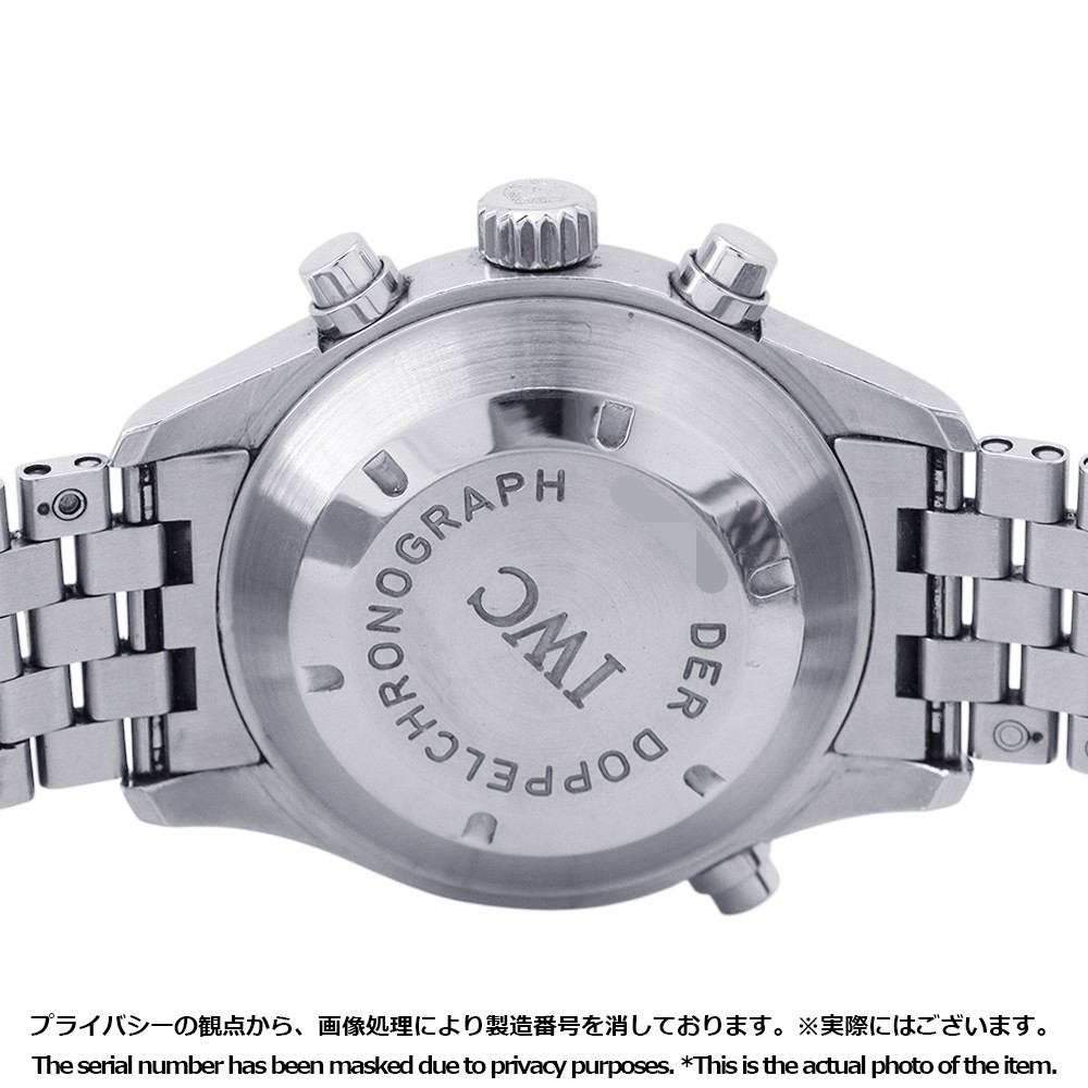 IWC ドッペルクロノグラフ IW371319 腕時計 黒文字盤