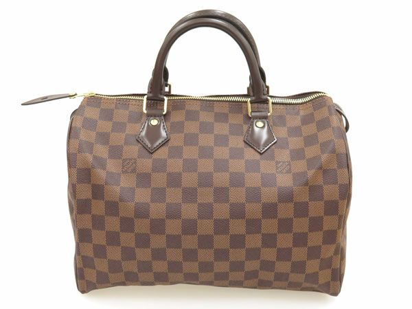 ルイヴィトン ハンドバッグ ダミエ・エベヌ スピーディ 30 N41364 LOUIS VUITTON 赤