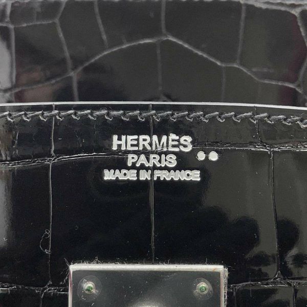 エルメス バーキン30 ブラック/ローズシェヘラザード/シルバー金具 ニロティカスシャイン □M刻印 HERMES Birkin 黒