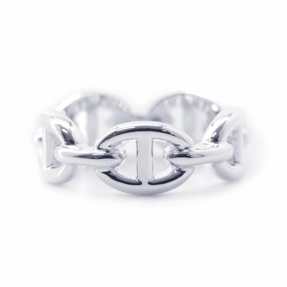 エルメス リング シェーヌダンクル アンシェネPM SV925シルバー リングサイズ51 HERMES 指輪 ジュエリー