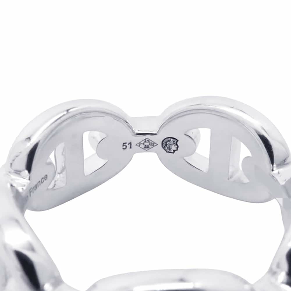 エルメス リング シェーヌダンクル アンシェネPM SV925シルバー リングサイズ51 HERMES 指輪 ジュエリー