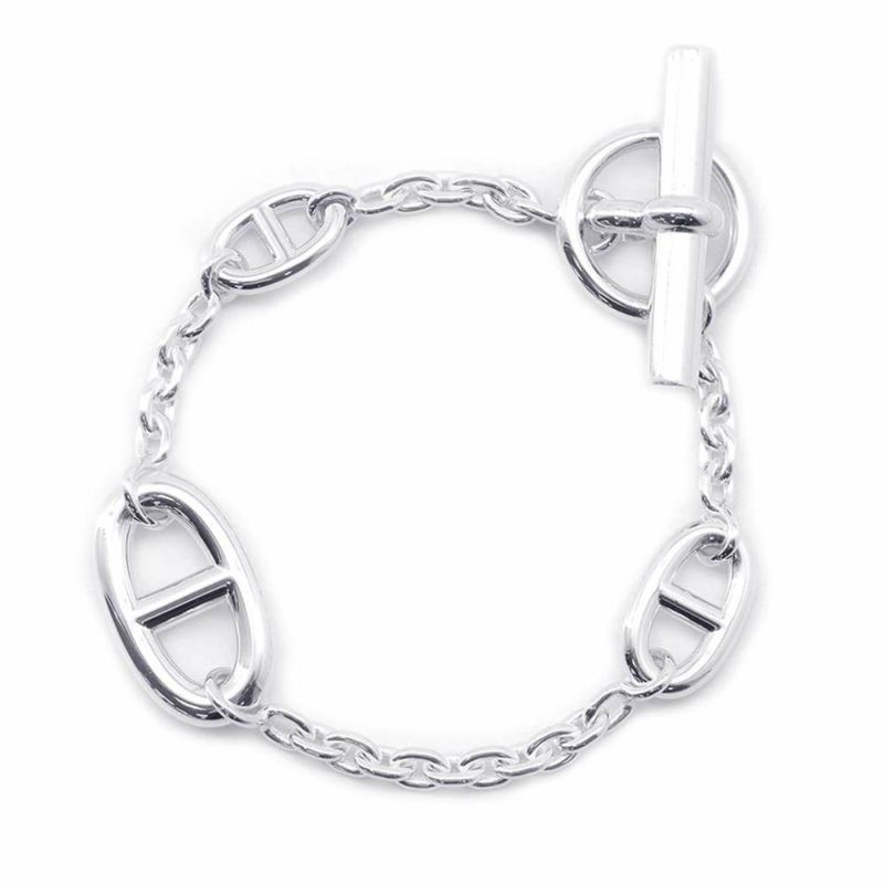 エルメス ブレスレット シェーヌダンクル ファランドール SV925シルバー サイズST HERMES ジュエリー