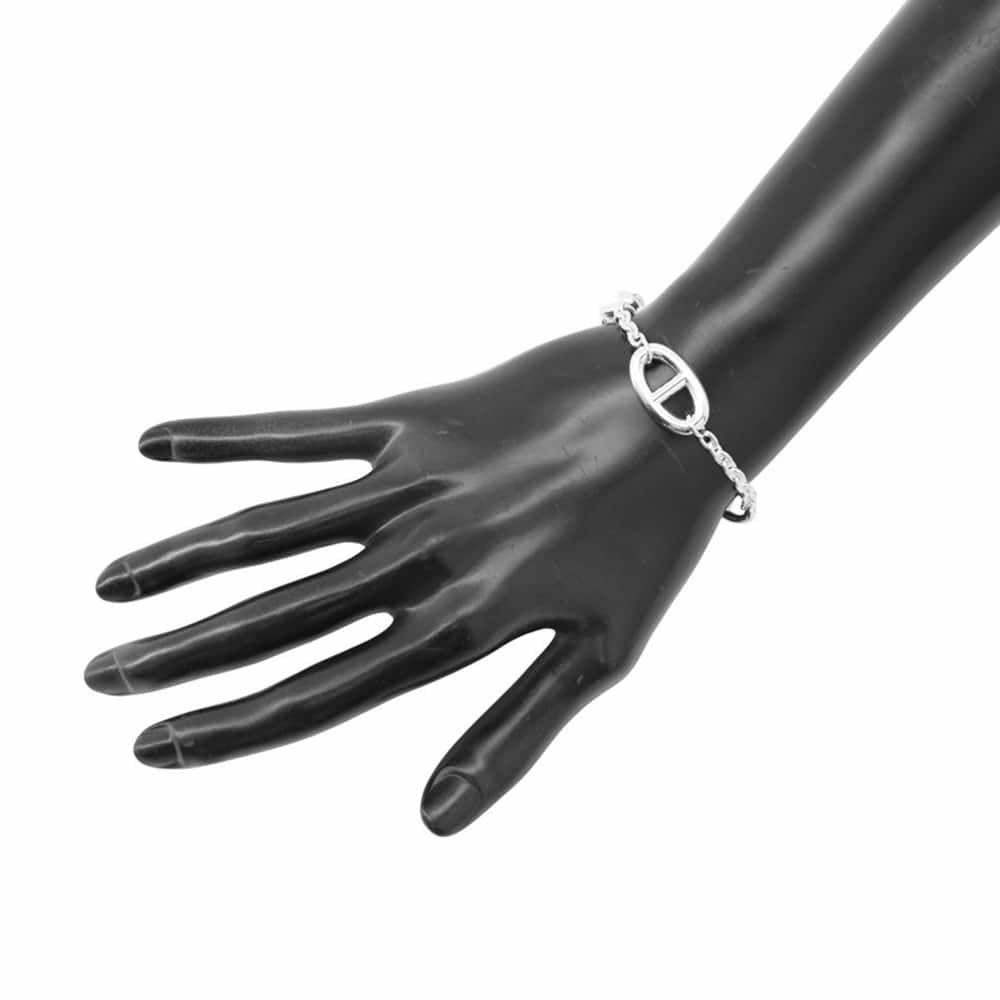 エルメス ブレスレット シェーヌダンクル ファランドール SV925シルバー サイズST HERMES ジュエリー