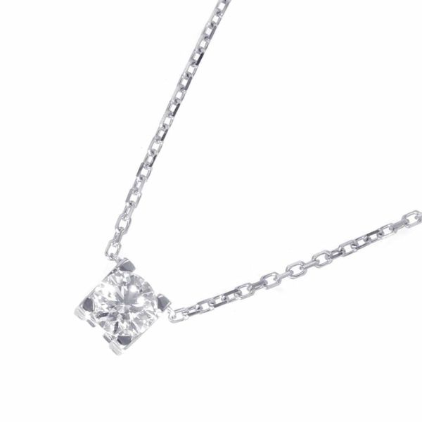 カルティエ ネックレス Cドゥ カルティエ ダイヤモンド0.31ct K18WGホワイトゴールド N7064000 Cartier GIA鑑定書付き