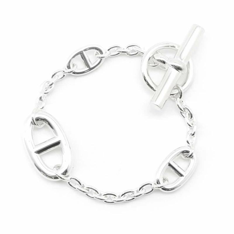 エルメス ブレスレット シェーヌダンクル ファランドール SV925シルバー サイズSH HERMES ジュエリー