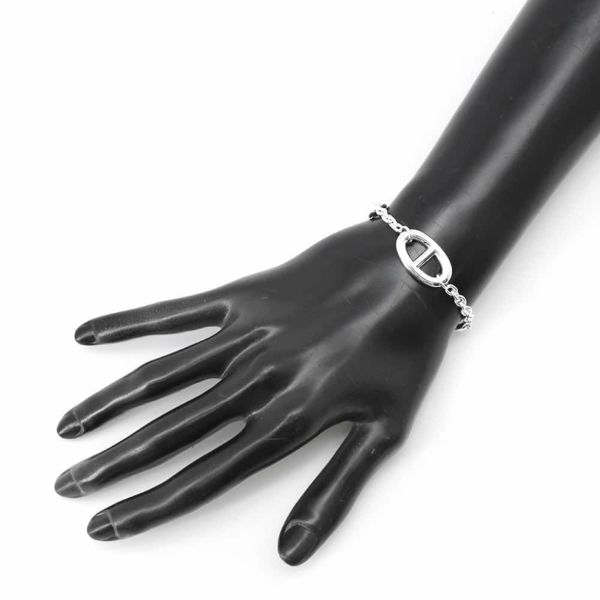 エルメス ブレスレット シェーヌダンクル ファランドール SV925シルバー サイズSH HERMES ジュエリー