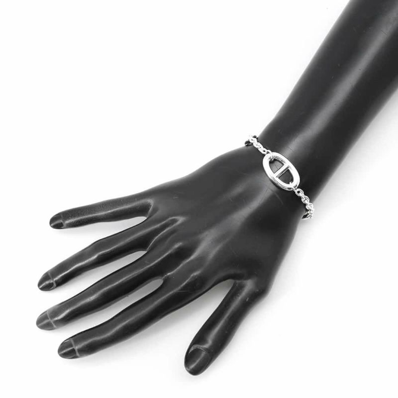 エルメス ブレスレット シェーヌダンクル ファランドール SV925シルバー サイズSH HERMES ジュエリー