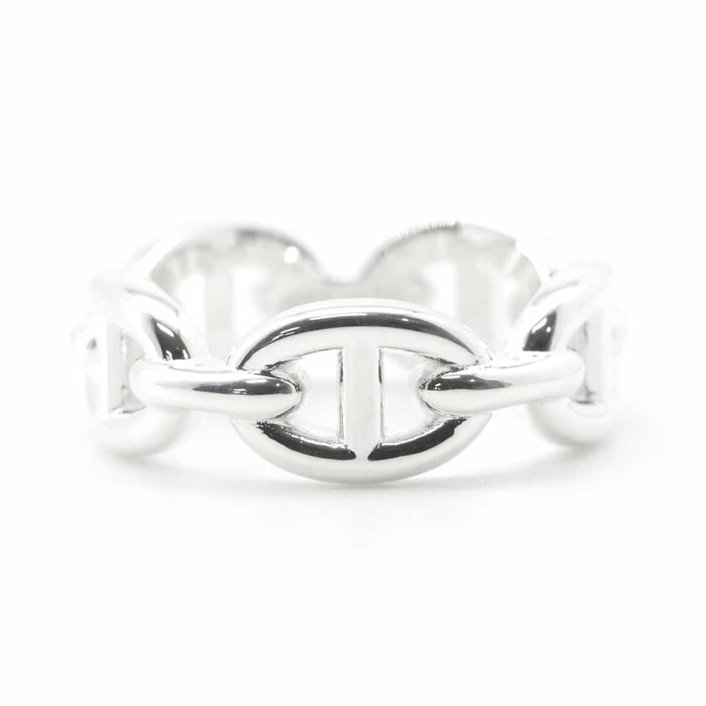 エルメス リング シェーヌダンクル アンシェネPM SV925シルバー リングサイズ55 HERMES 指輪 ジュエリー