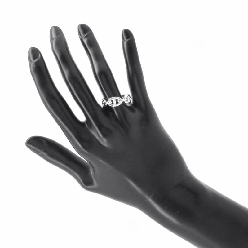 エルメス リング シェーヌダンクル アンシェネPM SV925シルバー リングサイズ55 HERMES 指輪 ジュエリー