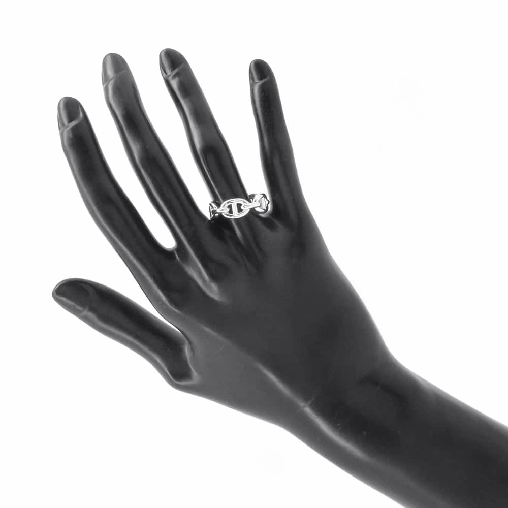 エルメス リング シェーヌダンクル アンシェネPM SV925シルバー リングサイズ55 HERMES 指輪 ジュエリー