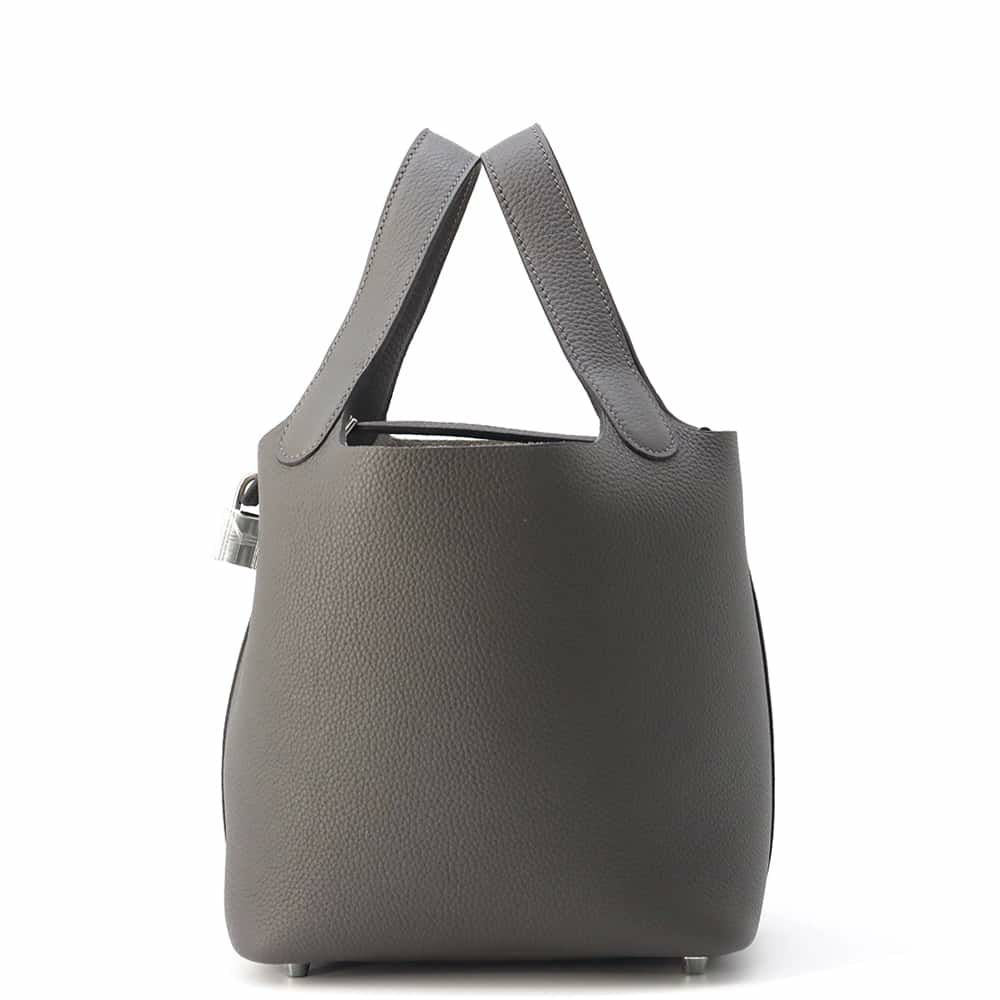 エルメス ハンドバッグ ピコタンロックPM グラファイト/シルバー金具 トリヨンモーリス U刻印