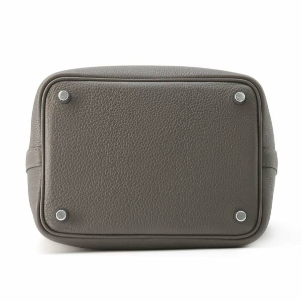 エルメス ハンドバッグ ピコタンロックPM グラファイト/シルバー金具 トリヨンモーリス U刻印