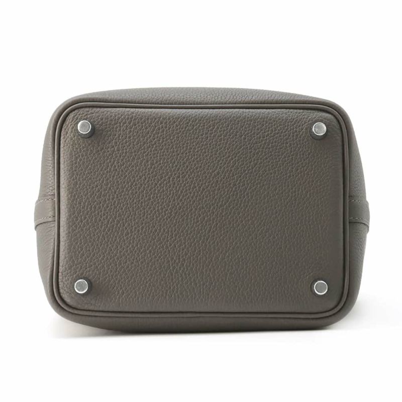 エルメス ハンドバッグ ピコタンロックPM グラファイト/シルバー金具 トリヨンモーリス U刻印