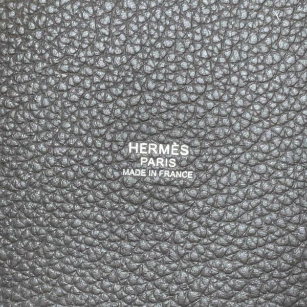 エルメス ハンドバッグ ピコタンロックPM グラファイト/シルバー金具 トリヨンモーリス U刻印