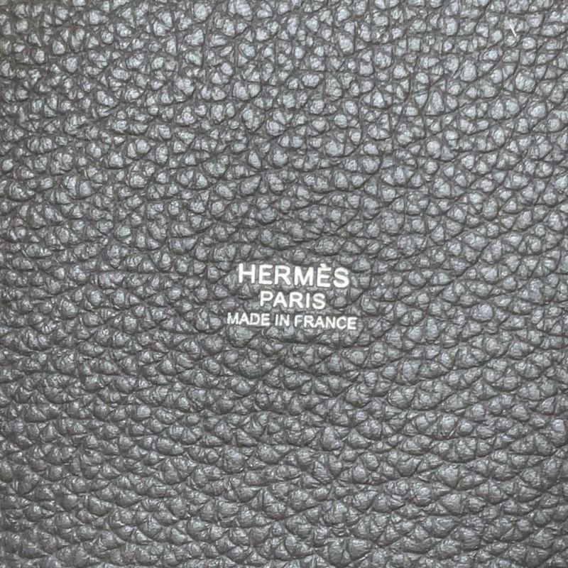 エルメス ハンドバッグ ピコタンロックPM グラファイト/シルバー金具 トリヨンモーリス U刻印