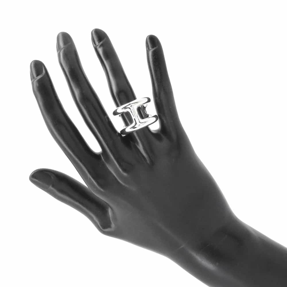 エルメス リング オスモズGM Osmose SV925シルバー リングサイズ56 HERMES ジュエリー 指輪