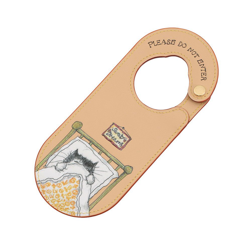 ルイヴィトン バッグチャーム モノグラム スリーピング キャット ドアサイン M02947 LOUIS VUITTON