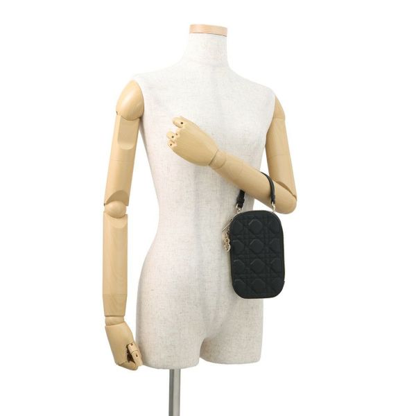 クリスチャン・ディオール スマホケース レディディオール Call'in Dior フォンホルダー カナージュ S0872ONMJ Christian Dior 黒