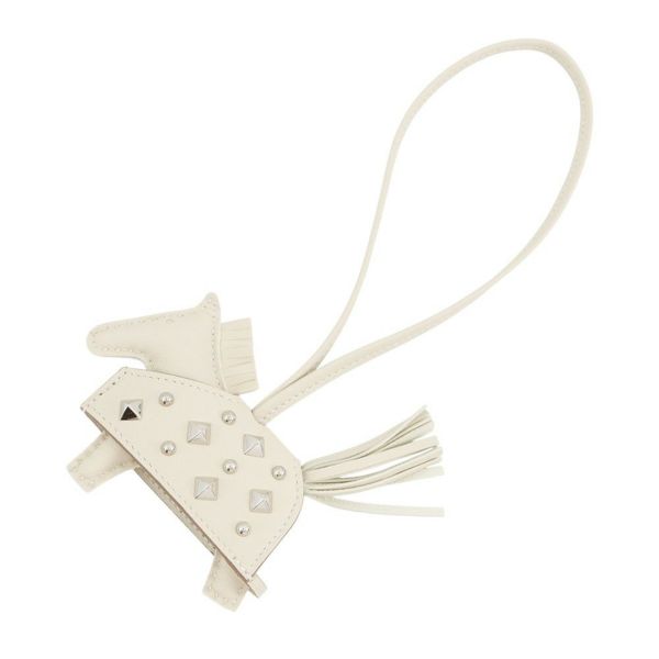 エルメス バッグチャーム ロデオPM ロベオロック クレ ラムスキン K