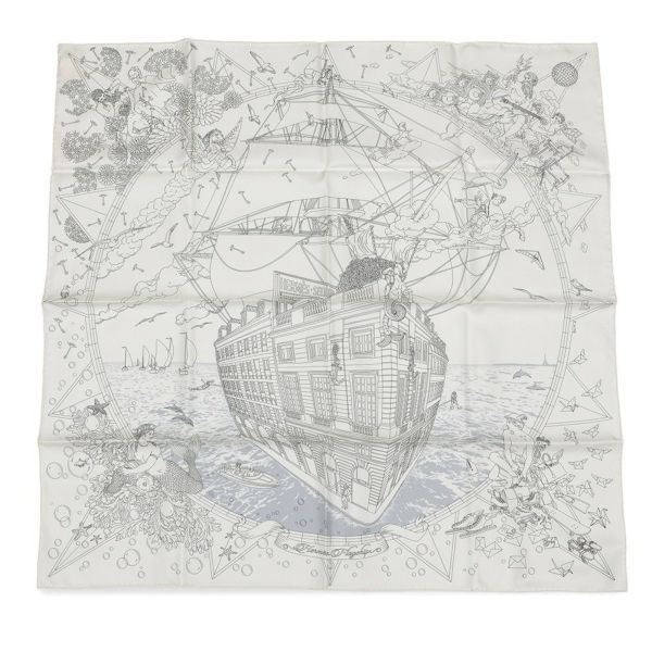 新品未使用エルメスフラッグシップ　カレ90 シルクスカーフ エルメス スカーフ カレ90 エルメス・フラッグシップ Hermes Flagship