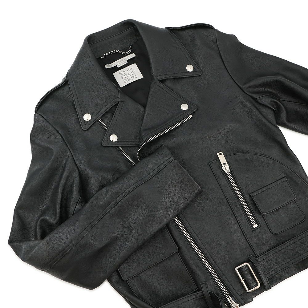 ステラマッカートニー ライダースジャケット レディースサイズ36 680075 Stella McCartney アウター 黒