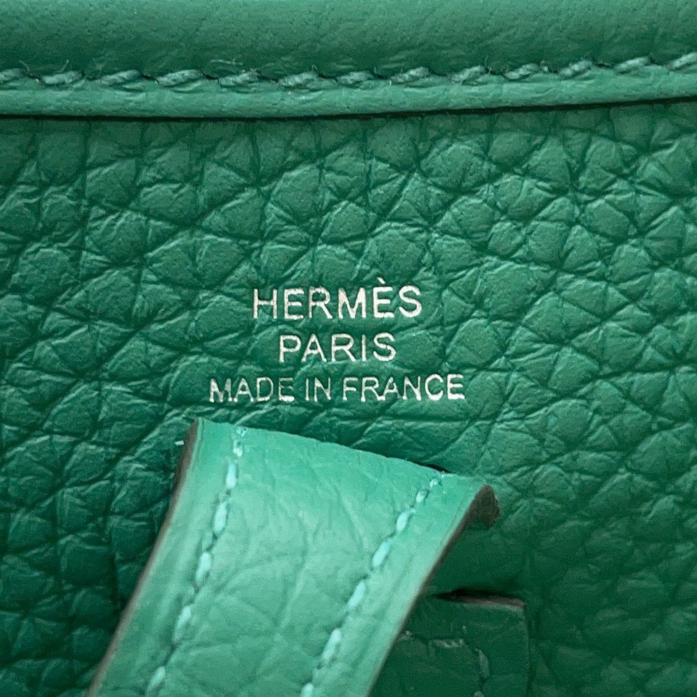 エルメス エブリンTPM 111cm アマゾン ヴェールヴェルティゴ/シルバー金具 トリヨンクレマンス W刻印