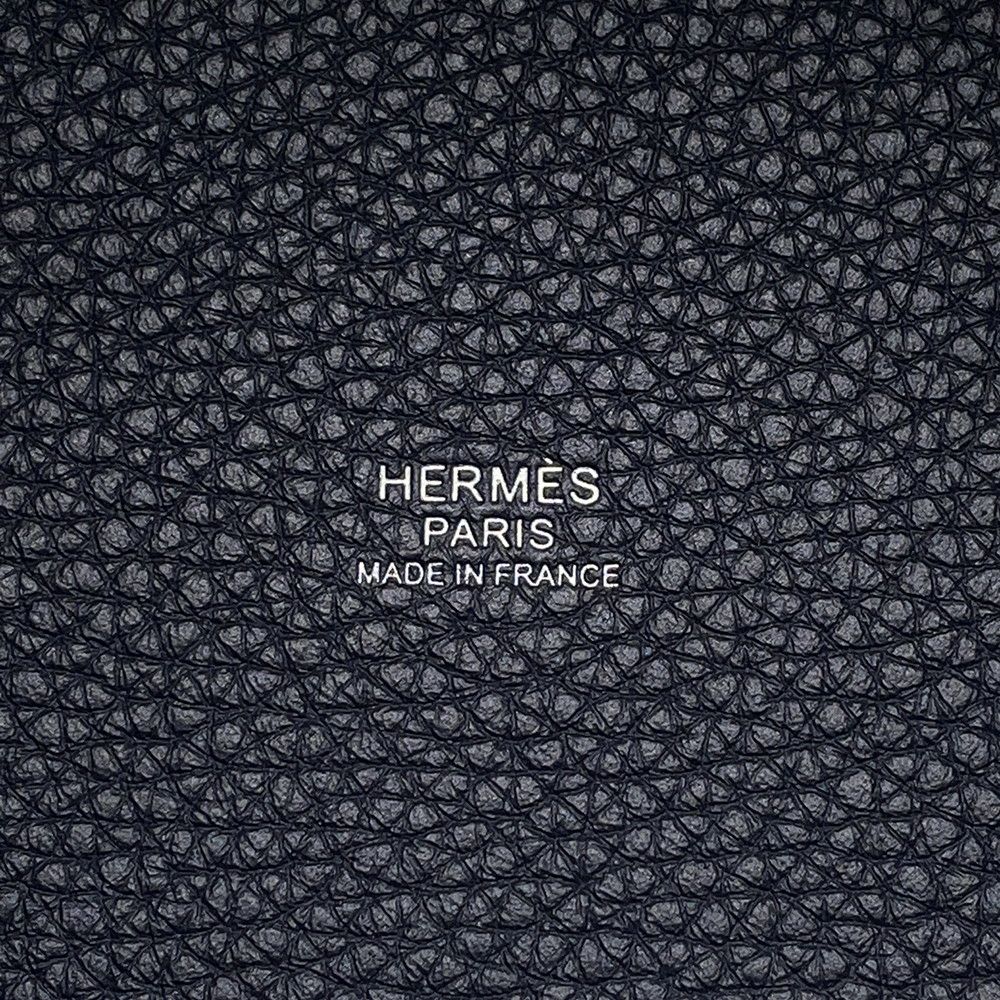 エルメス ハンドバッグ ピコタンロックPM ブルーニュイ/シルバー金具 トリヨンクレマンス K刻印
