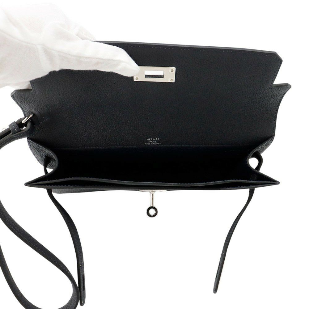 エルメス クラッチバッグ ケリーデペッシュ25 キャバン/シルバー金具 トゴ B刻印 HERMES メンズ