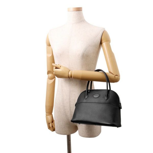 エルメス ハンドバッグ ボリード27 ブラック/シルバー金具 エプソン Y刻印 ２wayショルダー 黒