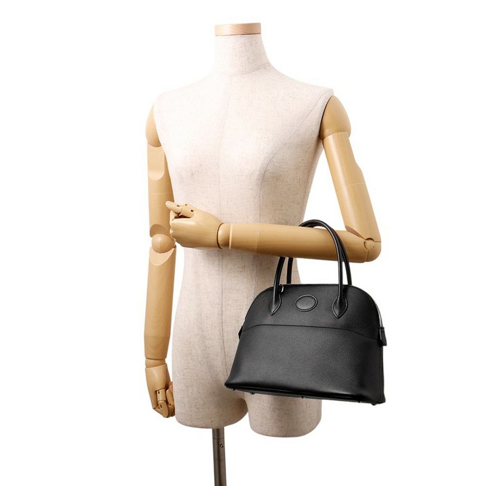 エルメス ハンドバッグ ボリード27 ブラック/シルバー金具 エプソン Y刻印 ２wayショルダー 黒