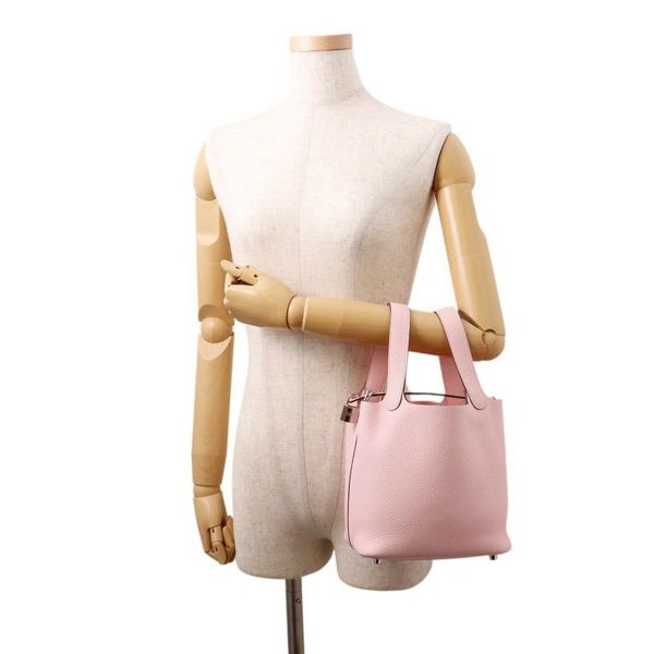 エルメス ハンドバッグ ピコタンロックPM ローズサクラ/シルバー金具 トリヨンクレマンス K刻印