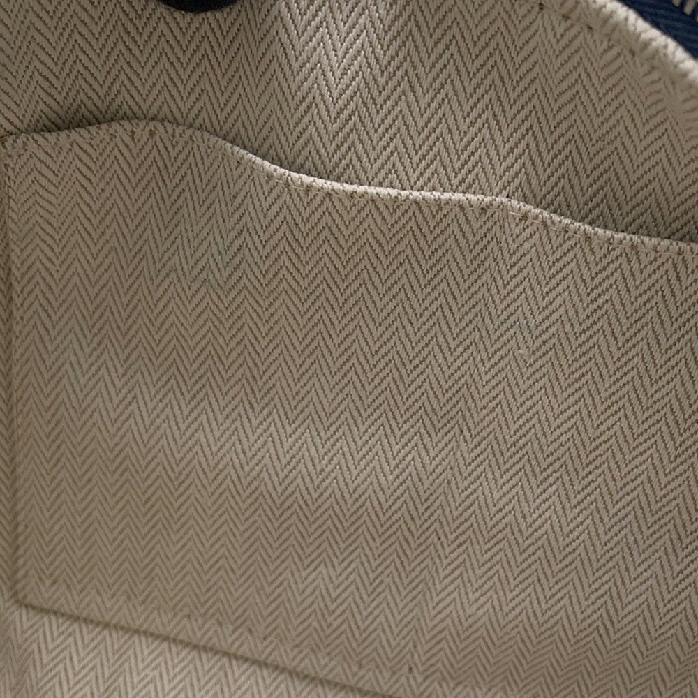 エルメス ポーチ ブリッド・ア・ブラックPM Hパヴィヨン マリン/シルバー金具 キャンバス HERMES バッグ 小物入れ